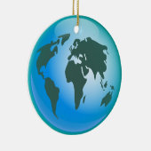 Weltkugel Keramik Ornament (Rechts)