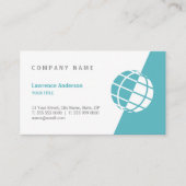 Weltkugel-Logo-berufliche Geschäfts-Karten Visitenkarte (Vorderseite)