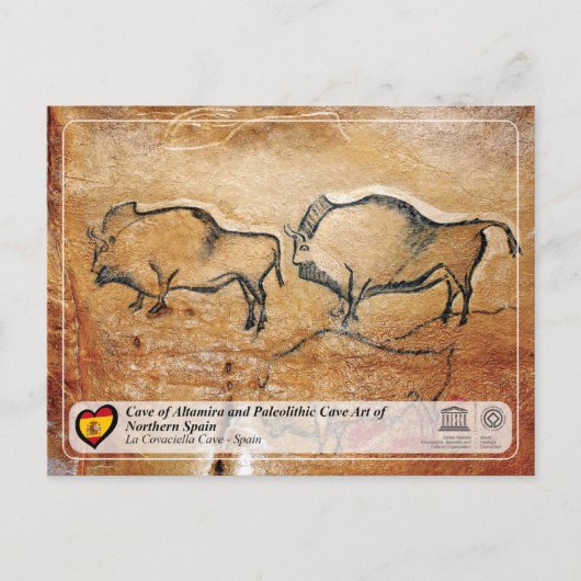 Weltkulturerbe der UNESCO - La Covaciella Höhle Postkarte (Vorderseite)