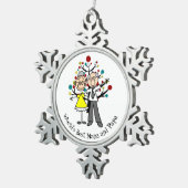 Weltkulturerbe der Unesco Schneeflocken Zinn-Ornament (Rechts)