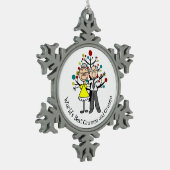 Weltkulturerbe der Unesco Schneeflocken Zinn-Ornament (Links)