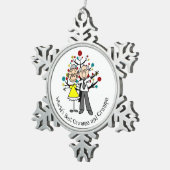 Weltkulturerbe der Unesco Schneeflocken Zinn-Ornament (Rechts)