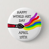 Weltkunsttag, 15. April Button (Vorderseite)