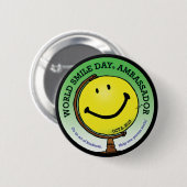 Weltlächeln Day® Botschafter 2015 Button (Vorne & Hinten)