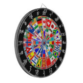 WeltLandesflaggepfeil-Brettspiel-Reise Stiere-e Dartscheibe (Vorderseite Links)