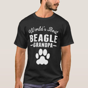 Weltlandschaft Bester Beagle Großvater T-Shirt