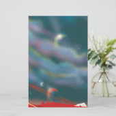 Weltlandschaft der Alien Briefpapier (Stehend Vorderseite)