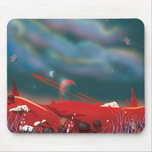 Weltlandschaft der Alien Mousepad