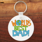 Weltlange Papa-Schlüsselring Schlüsselanhänger (Vorderseite)