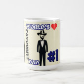 Weltläufiger Vater #1 Kaffeetasse (Mittel)