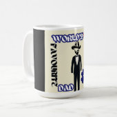 Weltläufiger Vater #1 Kaffeetasse (Vorderseite Links)