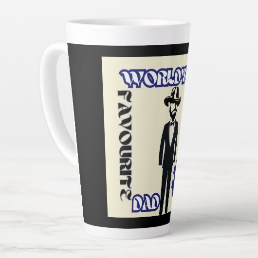 Weltläufiger Vater #1 Milchtasse (Linke Ecke)