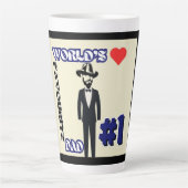 Weltläufiger Vater #1 Milchtasse (Vorderseite)