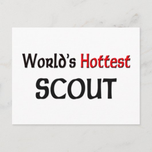 Weltläufiges Scout Postkarte (Vorderseite)