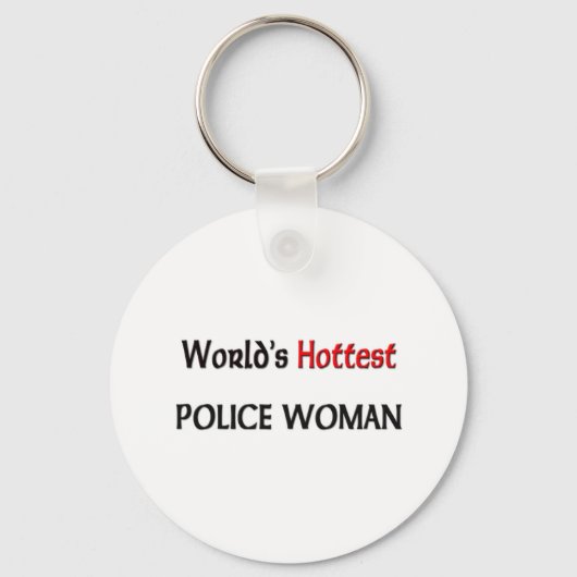Weltläufigste Polizeifrau Schlüsselanhänger (Vorderseite)