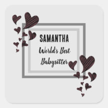 Weltlds Best Babysitter Hearts Childcare Kindermäd