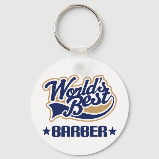 Weltlds Best Barber Schlüsselanhänger (Vorderseite)
