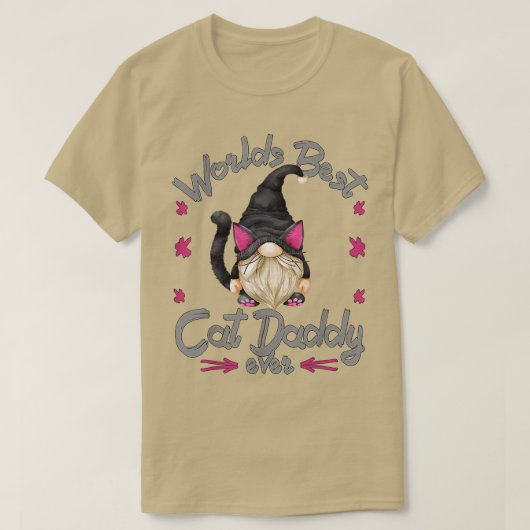 Weltlds Best Cat Daddy for Kitten Eigentümer Grand T-Shirt (Design vorne)