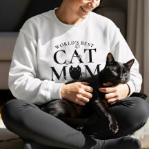 Weltlds Best Cat Mama Paw Prints Niedlich Sweatshi