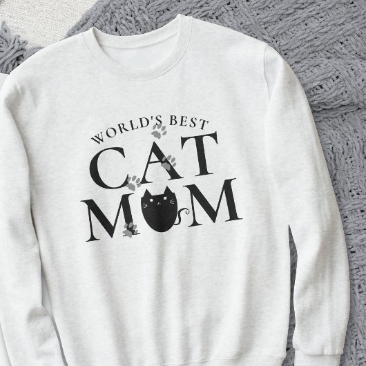 Weltlds Best Cat Mama Paw Prints Niedlich Sweatshi Sweatshirt