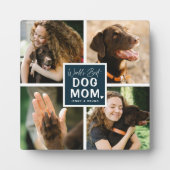 'Weltlds Best Dog Mama' Foto Collage Plaque Fotoplatte (Vorderseite)