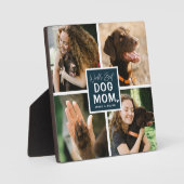 'Weltlds Best Dog Mama' Foto Collage Plaque Fotoplatte (Vorderseite)