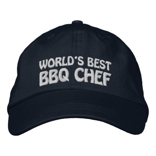Weltlds Best GRILLEN Koch Bestickte Baseballkappe (Vorderseite)