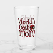 Weltlds Best Mama Ladybugs Glas (Rückseite)