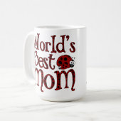 Weltlds Best Mama Ladybugs Kaffeetasse (Vorderseite Links)