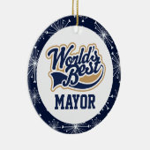 Weltlds Best Mayor Apprecife Geschenk Keramik Ornament (Rechts)