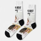 Weltlds Best Mommy Foto Collage Socken (Linkes Detail)