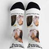 Weltlds Best Mommy Foto Collage Socken (Oben)