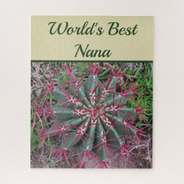 Weltlds Best Nana Desert Pflanze Red Barrel Cactus Puzzle