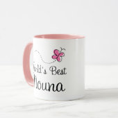 Weltlds Best Nouna Godmutter Tasse (Vorderseite Links)