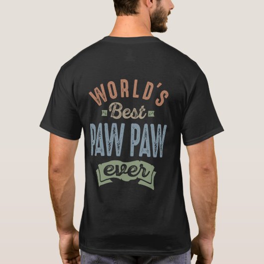 Weltlds Best Paw Paw T-Shirt (Rückseite)
