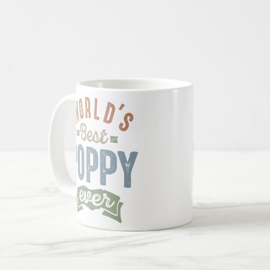 Weltlds Best Poppy Kaffeetasse (Vorderseite Links)
