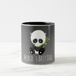Weltlds Best Vater Panda Zweifarbige Tasse