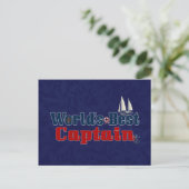 Weltlds bestes Captain Postkarte (Stehend Vorderseite)