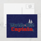 Weltlds bestes Captain Postkarte (Vorne/Hinten)