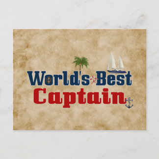Weltlds bestes Captain Postkarte