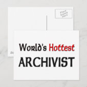Weltlds Hottest Archivist Postkarte (Vorne/Hinten)