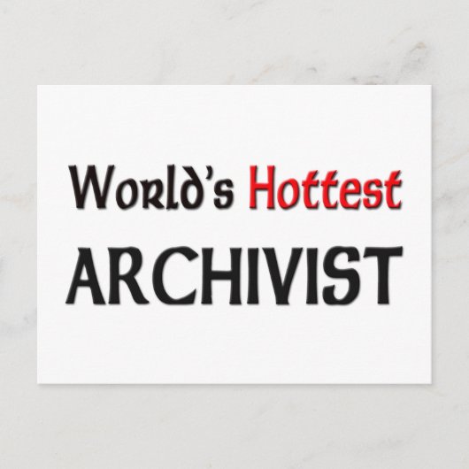 Weltlds Hottest Archivist Postkarte (Vorderseite)