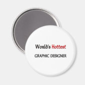 Weltlds Hottest Graphic Designer Magnet (Vorderseite/Rückseite)