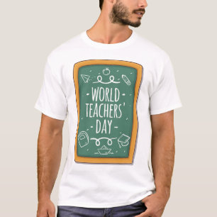 Weltlehrer-TagesT - Shirt - zurück zu SchuleT -