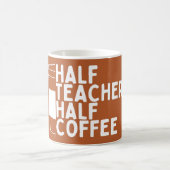 Weltlehrertag Halbtagslehrer Halbtagskaffee Kaffeetasse (Mittel)