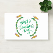 Weltlehrertag Post-it Klebezettel (Büro)