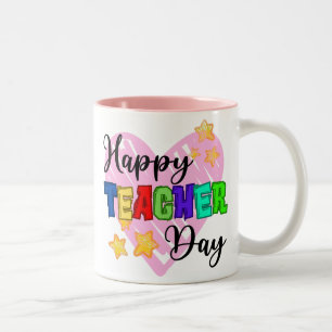Weltlehrertag Zweifarbige Tasse