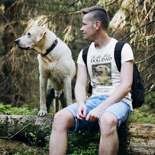 Weltleites Best Dog Vater Foto T-Shirt