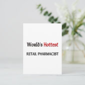 Weltleitest Apotheker Postkarte (Stehend Vorderseite)