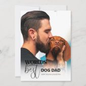 Weltleitster Hunde-Vater Feiertagskarte (Vorderseite)